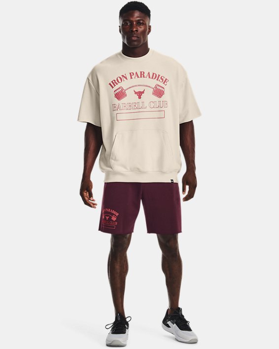 Men's Project Rock Iron Paradise Heavyweight Terry Crew Men's Project Rock Iron Paradise Heavyweight Terry Crew